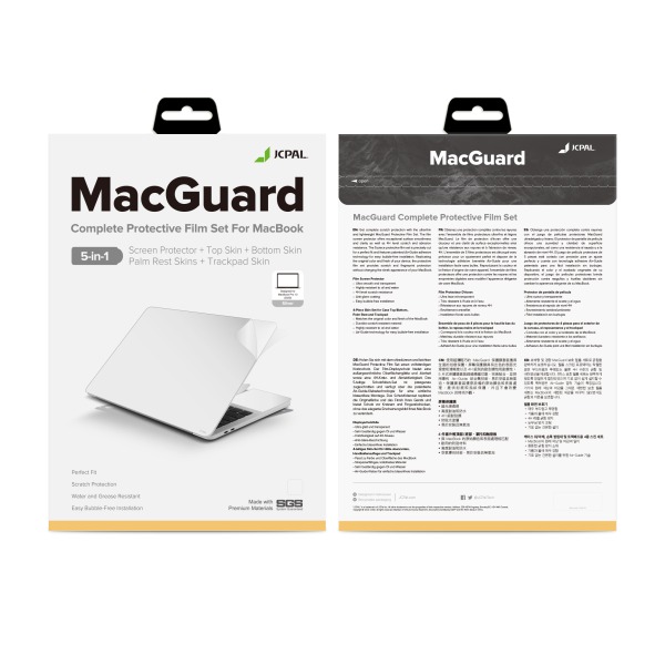 Bộ dán MacBook Pro 14 inch M1 M2 M3 M4 JCPAL 5 in 1-JCP2430-13