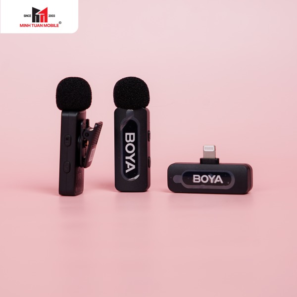 Micro không dây Boya kết nối qua cổng Lightning (Dual) BY-V2-BY-V2 V2.0-7