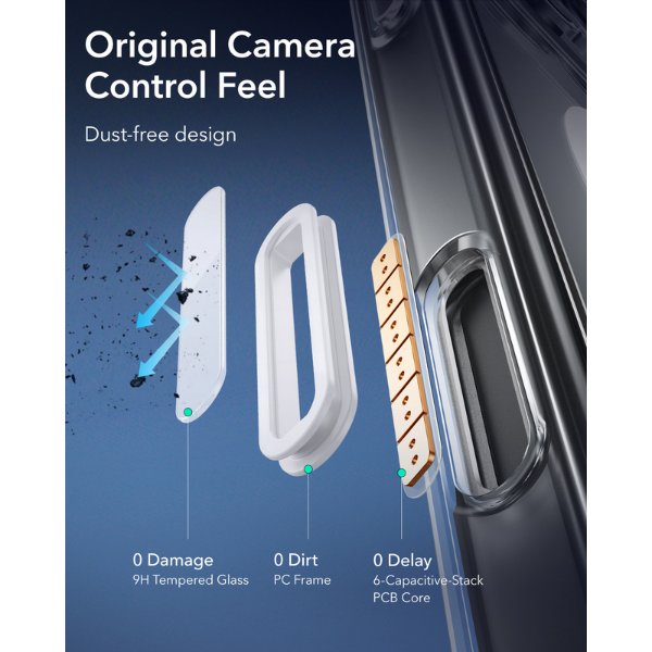 Ốp lưng Magsafe iPhone 16 Pro Max ESR Classic Hybrid HaloLock (Camera Control)-4894240255391-4