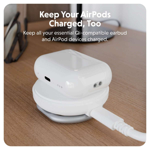 Đế sạc không dây HyperJuice Qi2 2 in 1 Magnetic Charging Stand-HJ3310WHGL-2
