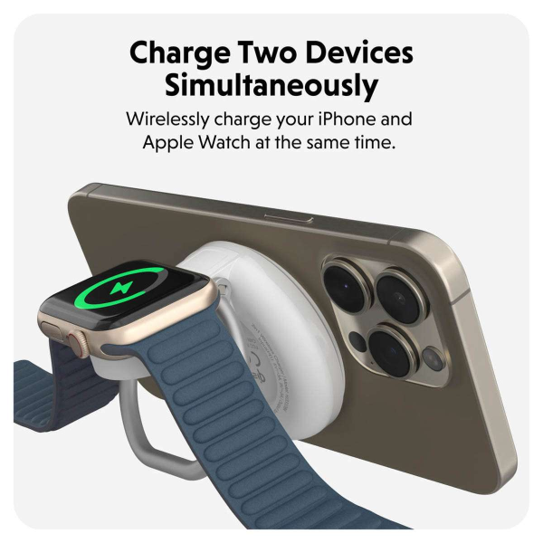 Đế sạc không dây HyperJuice Qi2 2 in 1 Magnetic Charging Stand-HJ3310WHGL-7