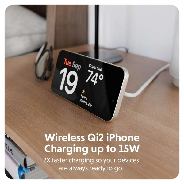 Đế sạc không dây HyperJuice Qi2 2 in 1 Magnetic Charging Stand-HJ3310WHGL-9