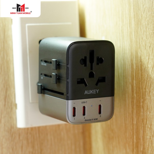 Sạc đa năng Aukey PD35W nhiều cổng PA-TA07A-PA-TA07A-GRA-10