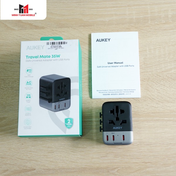 Sạc đa năng Aukey PD35W nhiều cổng PA-TA07A-PA-TA07A-GRA-11