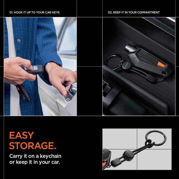 Bộ phụ kiện dụng cụ thoát hiểm Spigen Car Escape Tool-ACP06988-2