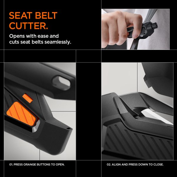 Bộ phụ kiện dụng cụ thoát hiểm Spigen Car Escape Tool-ACP06988-4