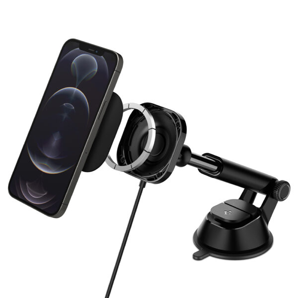 Đế sạc Magsafe xe hơi Spigen Ontap Pro Wireless Magnetic Car Charger Dashboard (Magfit)-ACP02616-2