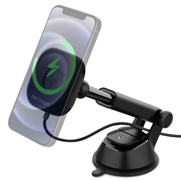 Đế sạc Magsafe xe hơi Spigen Ontap Pro Wireless Magnetic Car Charger Dashboard (Magfit)-ACP02616-7