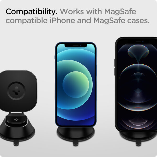 Đế sạc Magsafe xe hơi Spigen Ontap Pro Wireless Magnetic Car Charger Dashboard (Magfit)-ACP02616-9