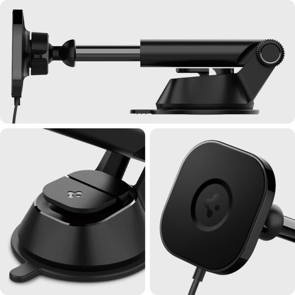 Đế sạc Magsafe xe hơi Spigen Ontap Pro Wireless Magnetic Car Charger Dashboard (Magfit)-ACP02616-10
