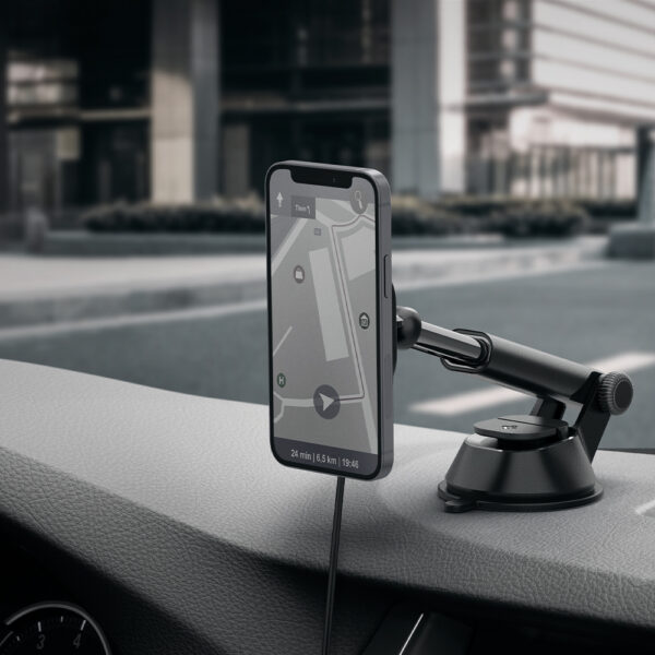 Đế sạc Magsafe xe hơi Spigen Ontap Pro Wireless Magnetic Car Charger Dashboard (Magfit)-ACP02616-14