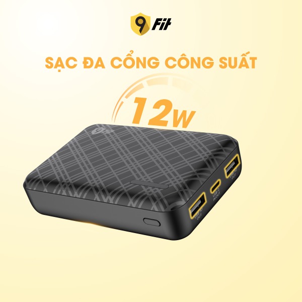 Pin sạc dự phòng 9Fit Lite 10.000 mAh 3.7V Li-Polymer-9PL10K03B-10