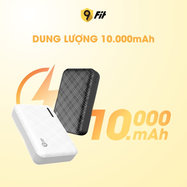 Pin sạc dự phòng 9Fit Lite 10.000 mAh 3.7V Li-Polymer-9PL10K03B-11