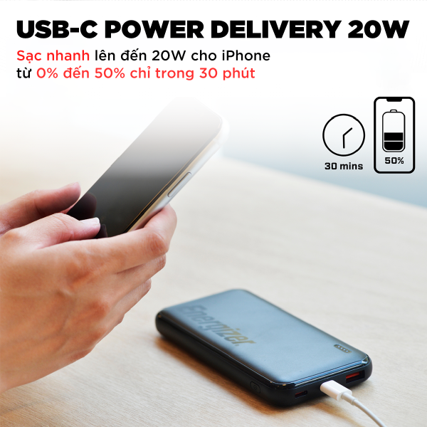 Pin sạc dự phòng Energizer 10.000 mAh 3.7V Li-Polymer UE10055PQ-UE10055PQBK-9