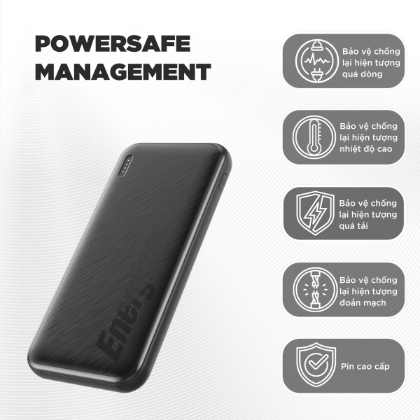Pin sạc dự phòng Energizer 10.000 mAh 3.7V Li-Polymer UE10055PQ-UE10055PQBK-13