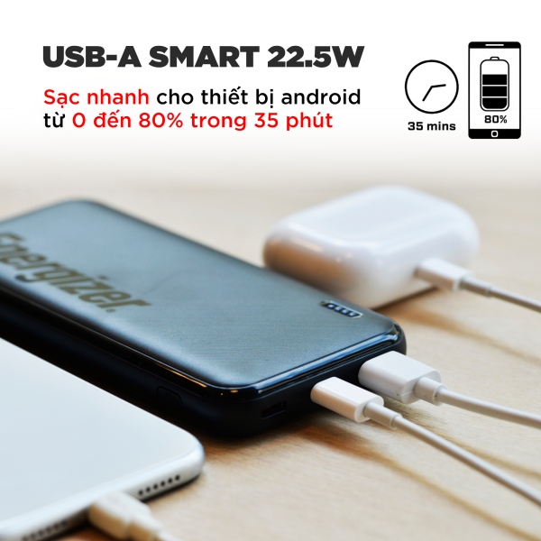 Pin sạc dự phòng Energizer 10.000 mAh 3.7V Li-Polymer UE10055PQ-UE10055PQBK-14