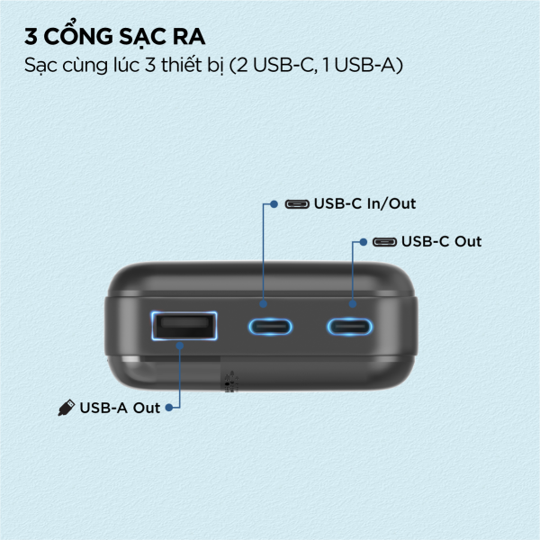Pin sạc dự phòng Energizer 20.000 mAh 3.7V Li-Polymer-UE20050CBK-8