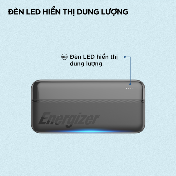 Pin sạc dự phòng Energizer 20.000 mAh 3.7V Li-Polymer-UE20050CBK-9