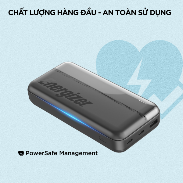 Pin sạc dự phòng Energizer 20.000 mAh 3.7V Li-Polymer-UE20050CBK-10