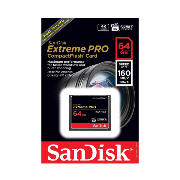 Thẻ nhớ CompactFlash (CF) SanDisk Extreme Pro 64GB 1067X upto 160MB s (SDCFXPS-064G-X46)-MC14092401-4