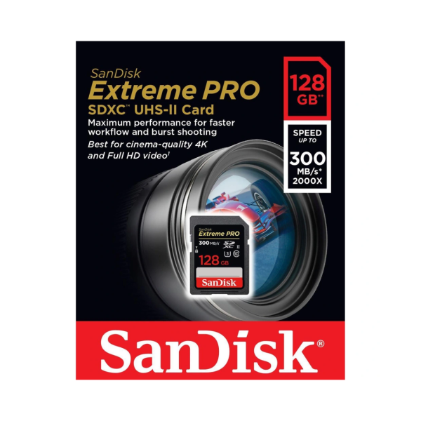 Thẻ nhớ SDXC Sandisk Extreme Pro 128GB V90 U3 C10 UHS-II 300MB s (SDSDXDK-128G-GN4IN)-MC03022503-3