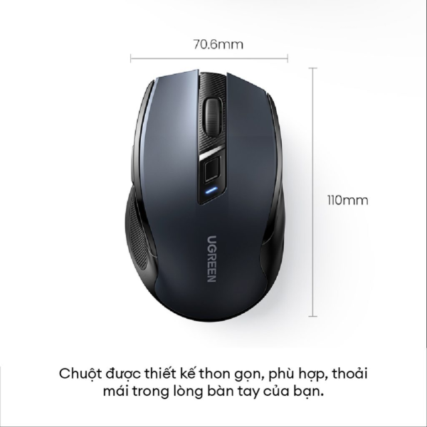 Chuột máy tính công thái học không dây Ugreen MU006-15063-5