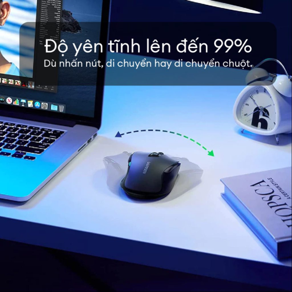 Chuột máy tính công thái học không dây Ugreen MU006-15063-6