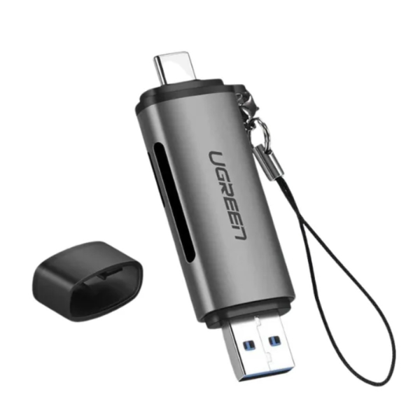 Đầu đọc thẻ nhớ SD TF chuẩn Type C và USB 3.0 Ugreen CM185-50706-4