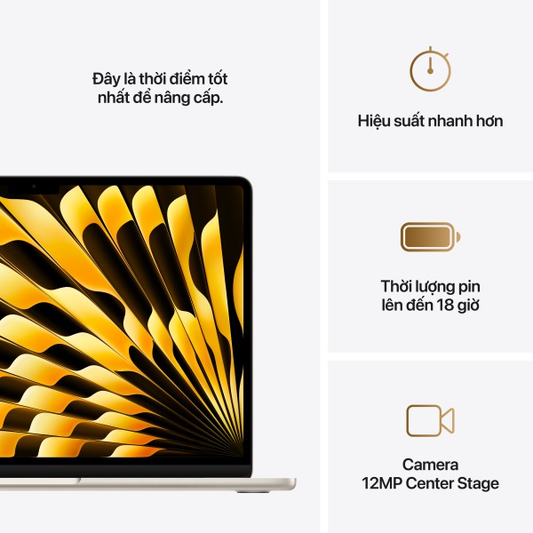MacBook Air M4 13 inch 10GPU 10CPU 16GB 512GB - Chính Hãng VN-MW103SA A-10