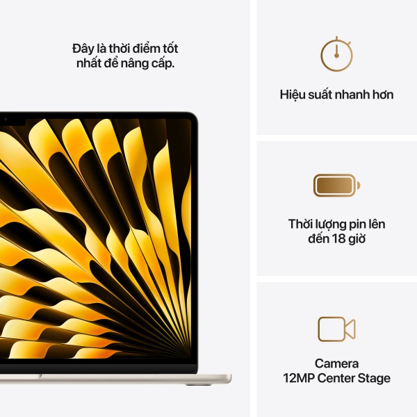 MacBook Air M4 15 inch 10GPU 10CPU 24GB 512GB - Chính Hãng VN-MACBOOK-AIR-M4-15INCH-24GB-512GB-10