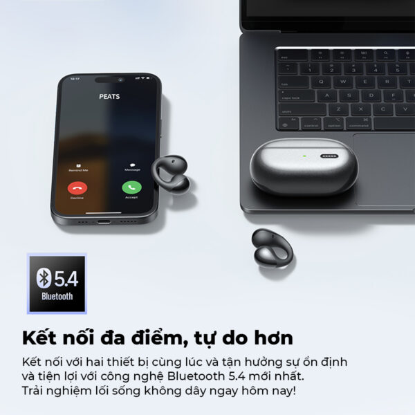 Tai nghe Bluetooth thể thao SoundPEATS Pearlclip Pro-PEARLCHIPPROBK-8