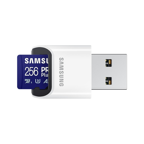 Thẻ nhớ microSD Samsung Pro Plus UHS-I kèm đầu đọc 3.0 256GB upto 180MB s (MB-MD256SB WW)-MC22082401-2
