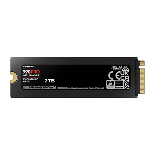 Ổ cứng SSD gắn trong Samsung 990 Pro Heatsink 2TB PCIe Gen 4.0 x4 NVMe V-NAND M.2 2280 upto 7450MB s (MZ-V9P2T0CW)-SSDINT07072448-7