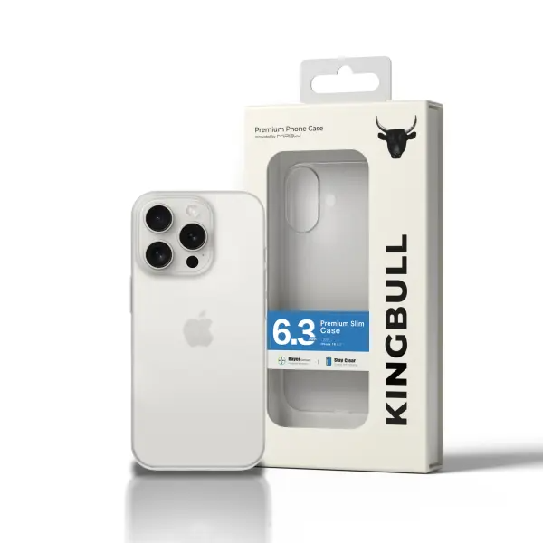Ốp lưng iPhone 16 Pro Mipow Premium Slim Case (Matte)-SL16B-WT-2