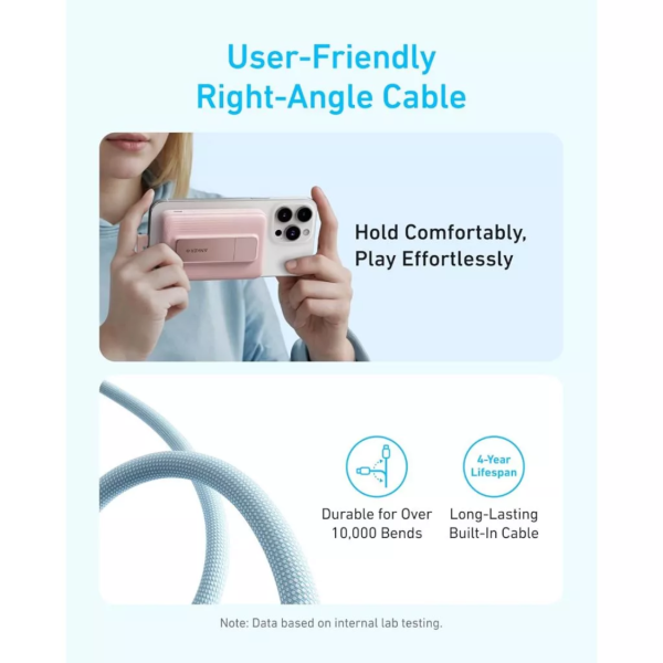 Pin sạc dự phòng Anker Zolo 10.000 mAh 15W tích hợp cáp sạc-A1685H51-4