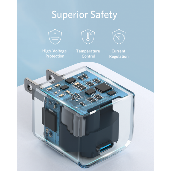 Cốc sạc nhanh Anker 312 20W PD Cube A2149-A2149J11-3