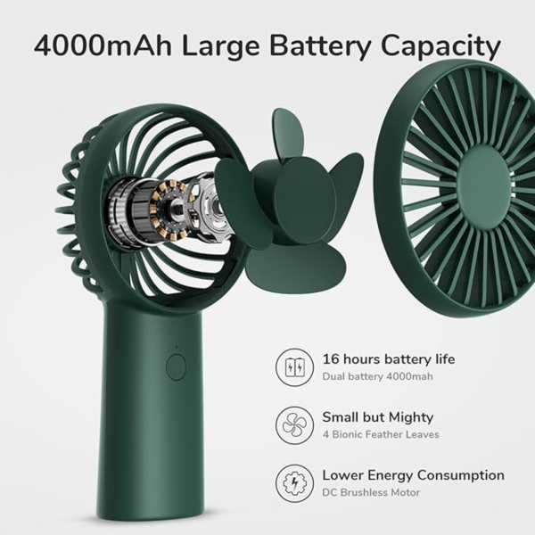 Quạt cầm tay mini JisuLife FA20X Plus ABS 4000 mAh-J6620-7