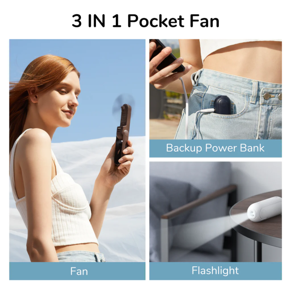 Quạt cầm tay mini 3in1 JisuLife F8 2000 mAh-J0961-2