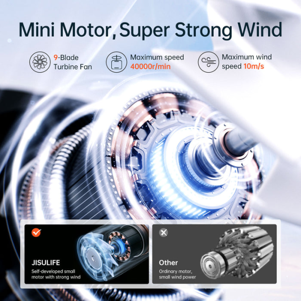 Quạt cầm tay mini JisuLife Life 9 3600 mAh-J2613-4