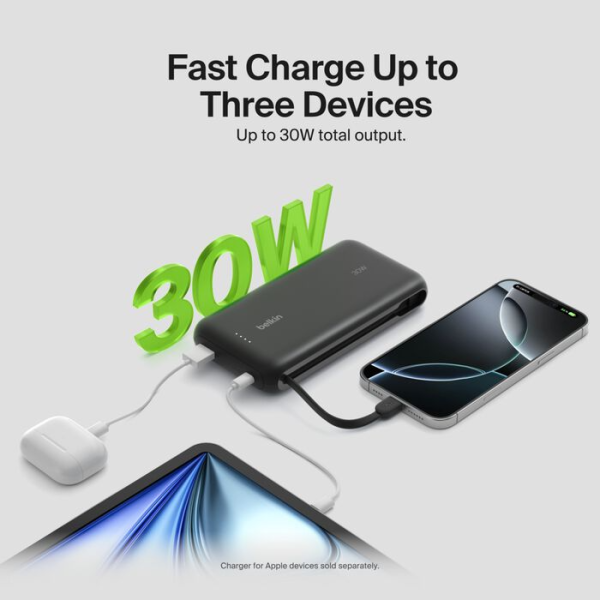 Pin sạc dự phòng Belkin 20.000 mAh 30W PD Boost Charge-BPB024FQBK-3