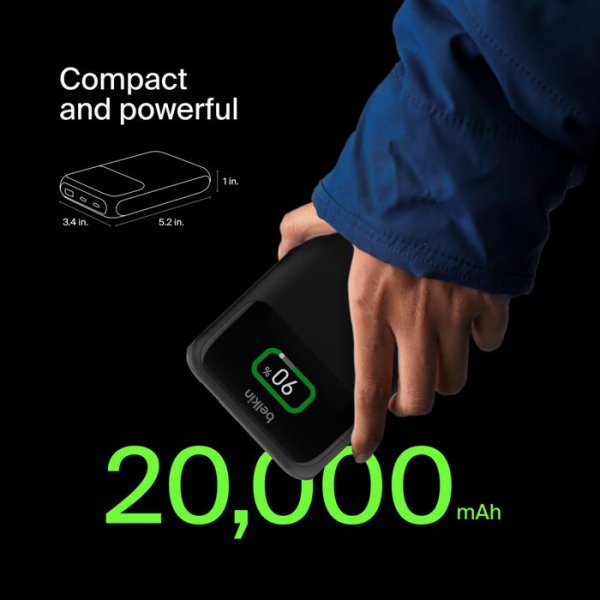 Pin sạc dự phòng Belkin 20.000 mAh 65W PD Polymer Pocket Power-BPB020btBK-9