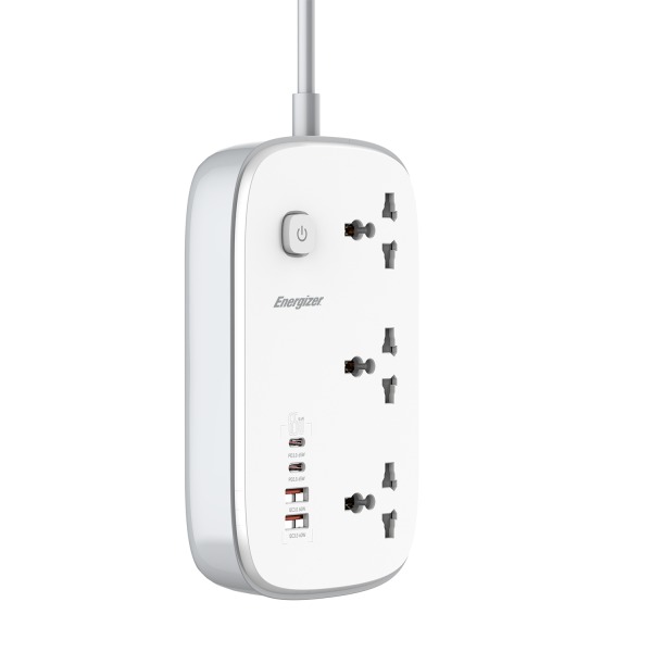 Ổ điện đa năng Energizer 3AC kèm 2 x USB-A và 2 x Type-C sạc nhanh PD (Max 65W)-EPB3250W00EUWE-5