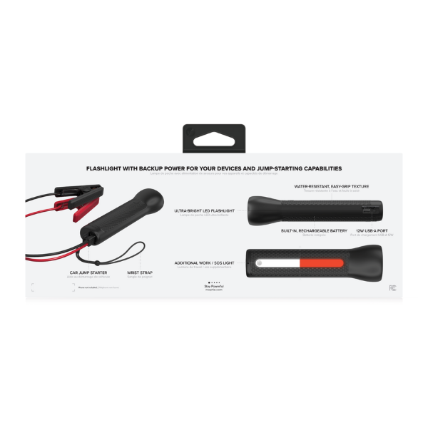 Bộ sạc kích bình Mophie GO Rugged Flashlight 36.6Wh 700Amps-401107705-5