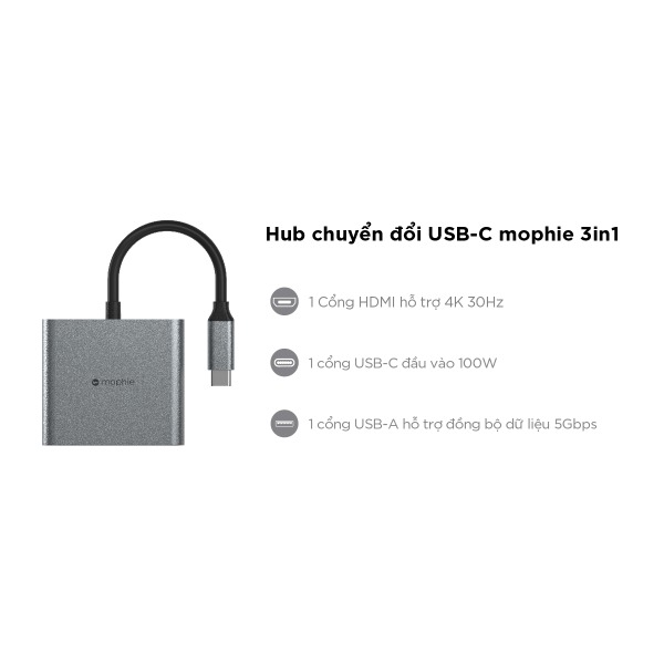 Hub chuyển đổi Type-C Mophie 3 in 1-409912327-2