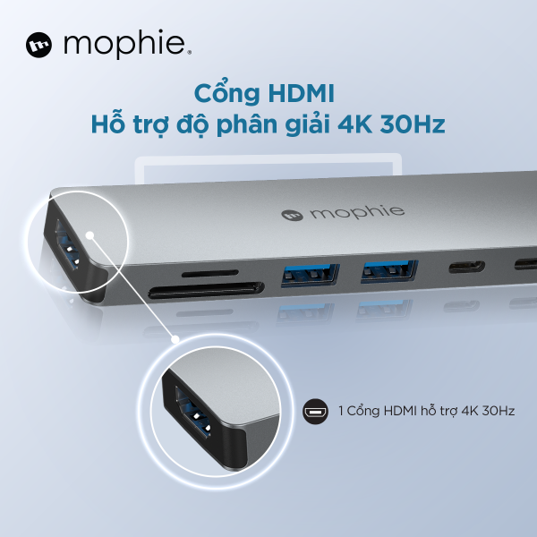Hub chuyển đổi Type-C Mophie 7 in 1-409910268-10
