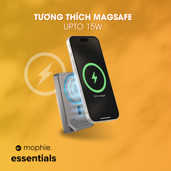 Pin sạc dự phòng Mophie Essentials Snap+ 10.000 mAh Metallic-401116530-12