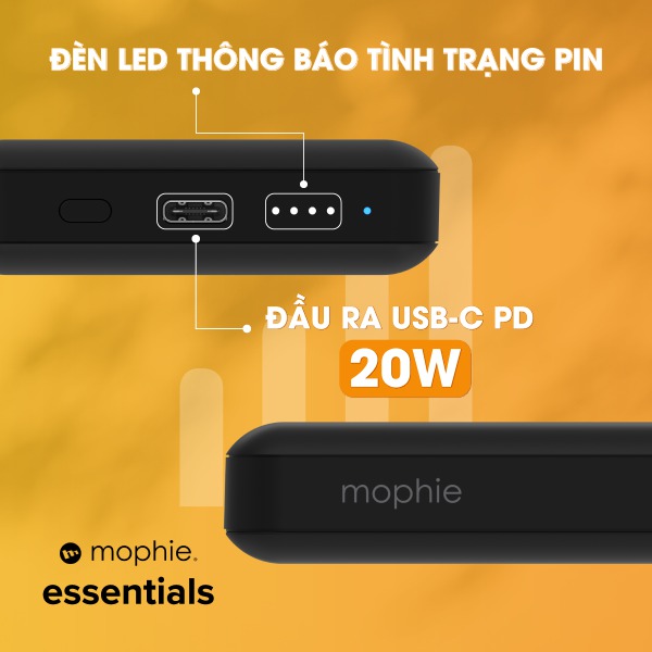 Pin sạc dự phòng Mophie Essentials Snap+ Powerstation 10.000 mAh-401112183-12