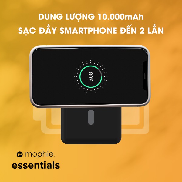Pin sạc dự phòng Mophie Essentials Snap+ Powerstation 10.000 mAh-401112183-14