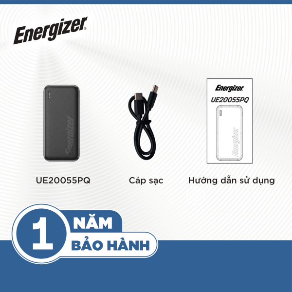 Pin sạc dự phòng Energizer 20.000 mAh 3.7V Li-Polymer UE20055PQ-UE20055PQBK-9