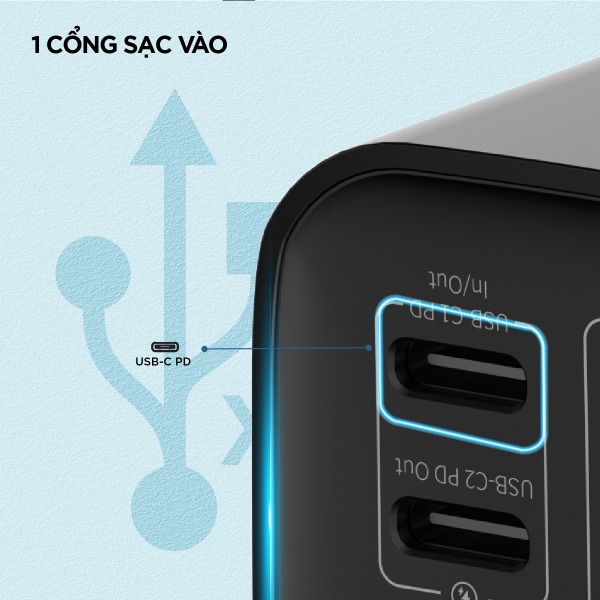 Pin sạc dự phòng Energizer PD65W 27.000 mAh 3.7V Li-Polymer - XP27001PD-XP27001PDBK-12